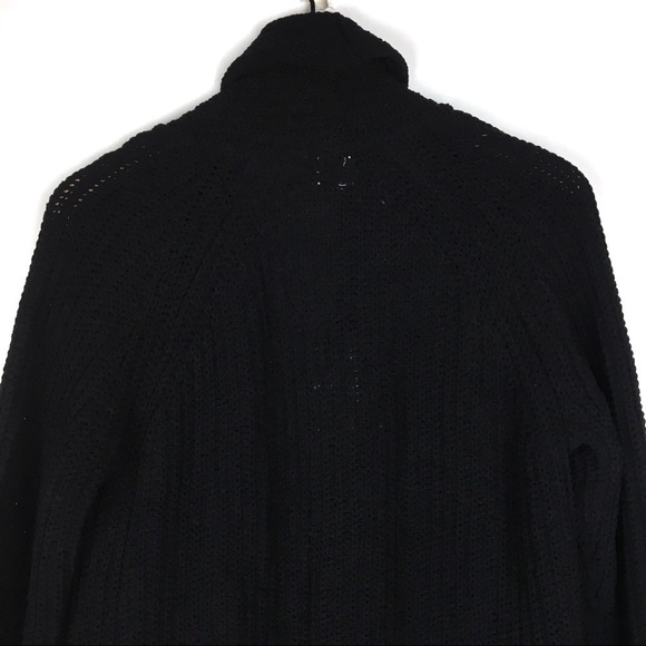 A NEW DAY Cardigan Sweater Solid Black Minimalist Capsule Wardrobe Size XXL NWT - Picture 4 of 11
